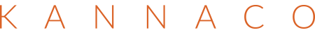 Fine orange logo letters Kannaco